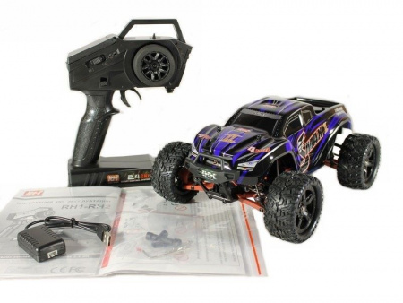 Фото Радиоуправляемый монстр Remo Hobby SMAX UPGRADE V2.0 (синий) 4WD 2.4G 1/16 RTR | Инномарт