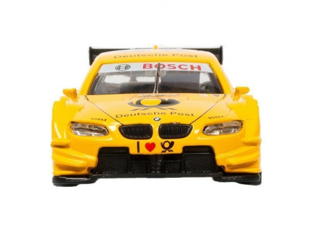 Фото Машина "АВТОПАНОРАМА" BMW M3 DTM, желтый, 1/42, инерция, в/к 17,5*12,5*6,5 см | Инномарт