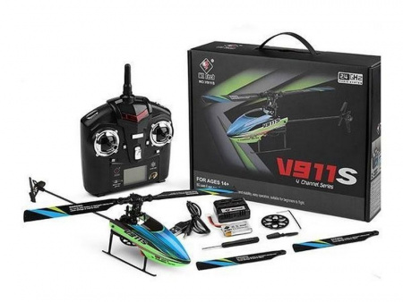 Фото Радиоуправляемый вертолет WLToys V911S 4Ch 2.4G RTF | Инномарт