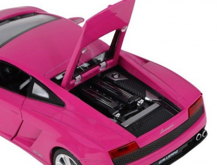 Фото Машина "АВТОПАНОРАМА" Lamborghini Gallardo, розовый, 1/24, свет, звук, в/к 24,5*12,5*10,5 см | Инномарт