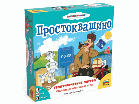 Фото Настольная игра ZVEZDA "Простоквашино. Геометрические фигуры.", обучающая | Инномарт