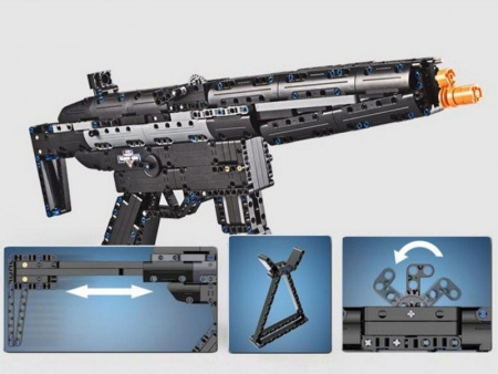 Фото Конструктор CaDA deTech пистолет-пулемет MP5 (617 деталей) | Инномарт