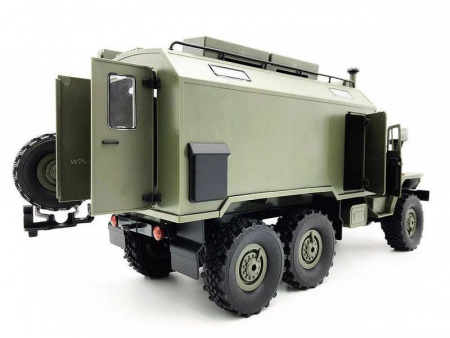 Фото Радиоуправляемая машина WPL военный грузовик B-36 (зеленый) 6WD 2.4G 1/16 RTR | Инномарт