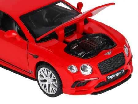 Фото Машина "АВТОПАНОРАМА" Bentley Continental GT Supersports, красный, 1/32, в/к 17,5*12,5*6,5 см | Инномарт
