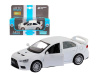 Фото Машина "АВТОПАНОРАМА" Mitsubishi Lancer Evolution, белый, 1/41, откр. двери, в/к 17,5*12,5*6,5 см | Инномарт