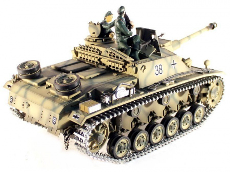 Фото Р/У танк Taigen 1/16 SturmgeschutzIIIausf.gsd.kfz. (Германия) HC (для ИК танкового боя) 2.4G RTR | Инномарт