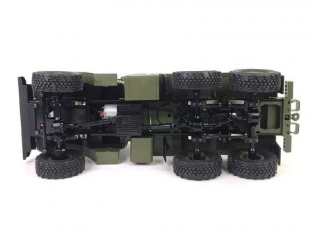 Фото Радиоуправляемая машина WPL военный грузовик B-36 с тралом (зеленый) 6WD 2.4G 1/16 RTR | Инномарт