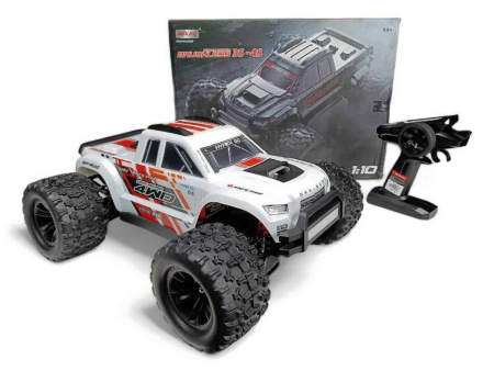 Фото Радиоуправляемый монстр MJX Hyper Go 10208 V2 (белый) Brushless 4WD 2.4G LED 1/10, без ЗУ и акб | Инномарт