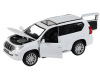 Фото Машина "АВТОПАНОРАМА" Land Cruiser Prado, белый, 1/32, свет, звук, инерция, в/к 17,5*13,5*9 см | Инномарт
