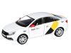Машина "АВТОПАНОРАМА" Яндекс.Такси LADA VESTA, белый, 1/24, в/к 24,5*12,5*10,5 см