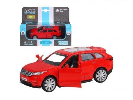 Фото Машина "АВТОПАНОРАМА" Land Rover Range Rover Velar, красный, 1/42, инерция, в/к 17,5*12,5*6,5 см | Инномарт