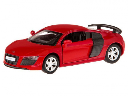 Фото Машина "АВТОПАНОРАМА" Audi R8 GT, красный, 1/43, инерция, откр. двери, в/к 17,5*12,5*6,5 см | Инномарт