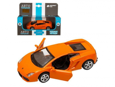 Фото Машина "АВТОПАНОРАМА" Lamborghini Gallardo LP560-4, оранжевый, 1/43, инерция, в/к 17,5*12,5*6,5 см | Инномарт