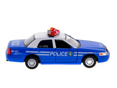 Фото Машина Kinsmart "Ford Crown Victoria" (police) инерция (1/12шт) 1:42 б/к | Инномарт