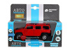 Фото Машина "АВТОПАНОРАМА" Hummer H3, красный, 1/32, свет, звук, инерция, в/к 17,5*13,5*9 см | Инномарт