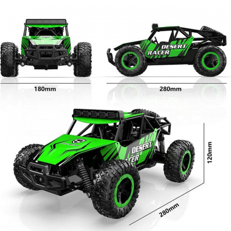 Фото Радиоуправляемый внедорожник Volantex RC Desert King зеленый 2WD 2.4G 1/16 RTR | Инномарт