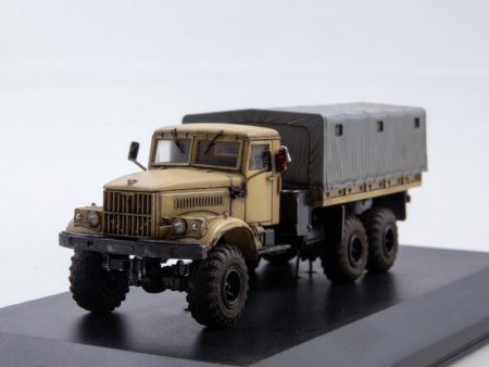 Фото Сборная модель AVD КРАЗ-255Б бортовой с тентом, 1/72 | Инномарт