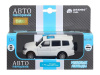 Фото Машина "АВТОПАНОРАМА" Mitsubishi Pajero 4WD Tubro, белый, 1/43, инерция, в/к 17,5*12,5*6,5 см | Инномарт