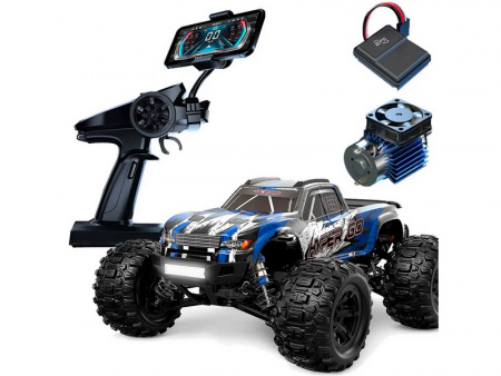 Фото Радиоуправляемый монстр MJX Hyper Go H16H (синий) 4WD 2.4G LED GPS 1/16 RTR | Инномарт