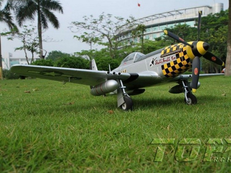 Фото Радиоуправляемый самолет Top RC P-51D Pro желтый 750мм flight controller PNP | Инномарт