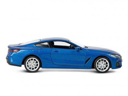 Фото Машина "АВТОПАНОРАМА" BMW M850i Coupé, 1/35, синий, двери, свет, звук, инерция в/к 18*9*13,5 см | Инномарт