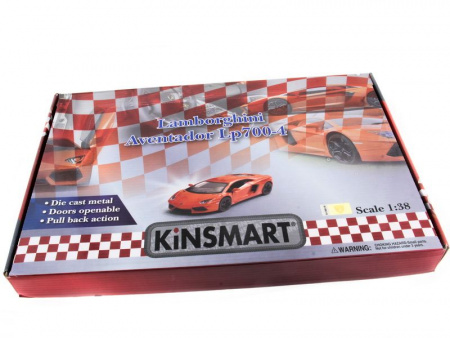 Фото Машина Kinsmart LAMBORGHINI AVENTADOR LP 700-4 инерция (1/12шт.) 1:38 б/к | Инномарт