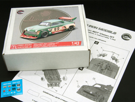 Фото Сборная модель Red Iron Models Москвич Vision GT 1, 1/43 | Инномарт