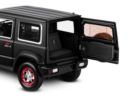 Фото Машина "АВТОПАНОРАМА" Suzuki Jimny, 1/18, черный, свет, звук, в/к 24,5х12,5х10,5 см | Инномарт