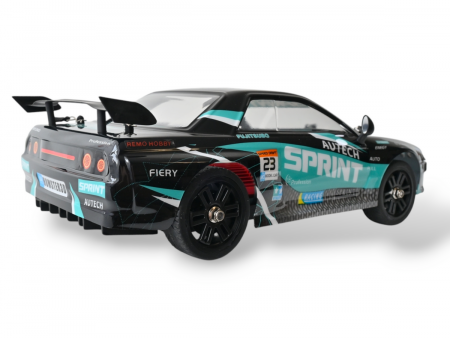 Фото Радиоуправляемая машина для дрифта Remo Hobby RACING & DRIFT (черно-зеленая) 4WD 2.4G 1/14 RTR | Инномарт