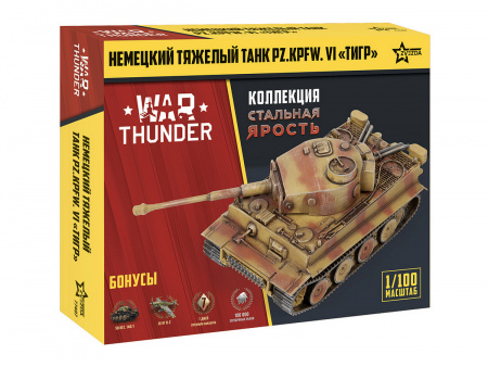 Фото Сборная модель ZVEZDA Немецкий танк "Тигр" WT, 1/100 | Инномарт