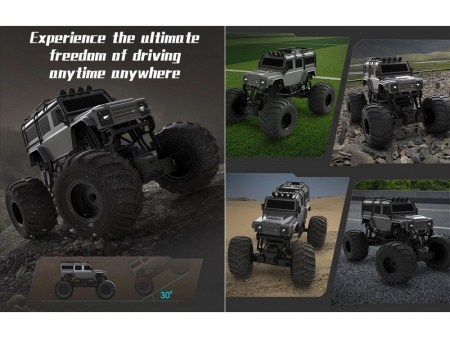 Фото Радиоуправляемый внедорожник Double Eagle Land Rover Defender D110 Bigfoot 1/6 4WD 2.4G RTR | Инномарт