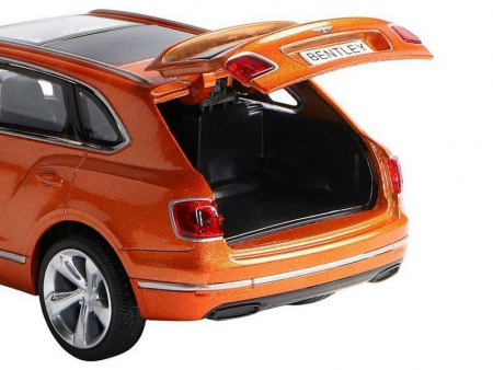 Фото Машина "АВТОПАНОРАМА" Bentley Bentayga, оранжевый, 1/34, свет, звук, инерция, в/к 17,5*13,5*9 см | Инномарт