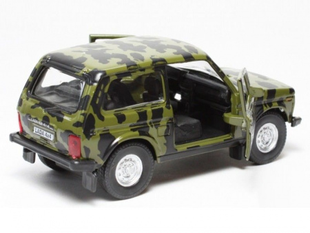 Фото Машина Autotime "LADA 4x4" армейская 1:36 | Инномарт