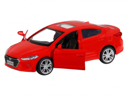 Фото Машина "АВТОПАНОРАМА" HYUNDAI ELANTRA, красный, 1/40, инерция, в/к 17,5*12,5*6,5 см | Инномарт