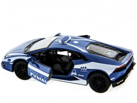 Фото Машина Kinsmart Lamborghini Huracan (Police) инерция (1/12шт.) 1:36 б/к | Инномарт