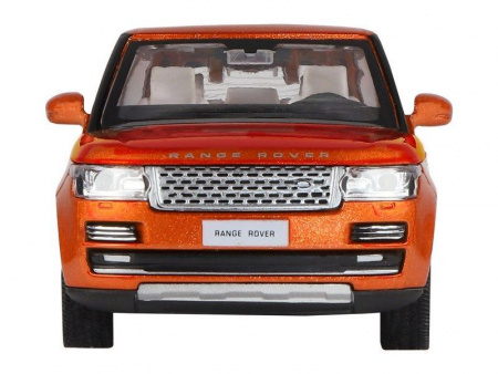 Фото Машина "АВТОПАНОРАМА" 2013 Range Rover, оранжевый, 1/34, свет, звук, инерция, в/к 17,5*13,5*9 см | Инномарт