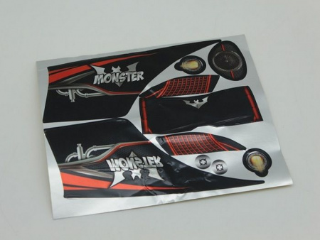 Фото Черный кузов монстра Remo Hobby RH1091/96 1/10 | Инномарт