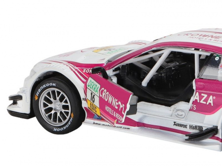 Фото Машина "АВТОПАНОРАМА" BMW M3 DTM, белый-розовый, 1/32, свет, звук, инерция, в/к 17,5*13,5*9 см | Инномарт
