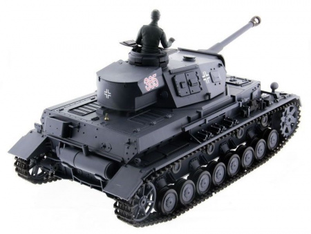 Фото Радиоуправляемый танк Heng Long Panzer IV (F2 Type) Upgrade V6.0 2.4G 1/16 RTR | Инномарт