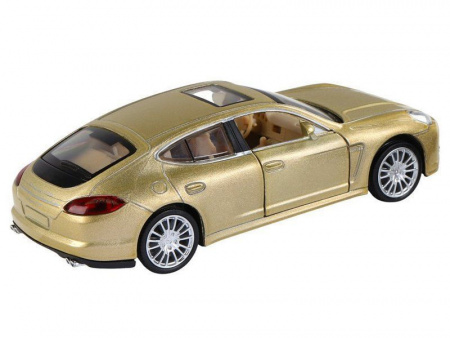 Фото Машина "АВТОПАНОРАМА" Porsche Panamera S, золотой, 1/32, свет, звук, инерция, в/к 17,5*13,5*9 см | Инномарт