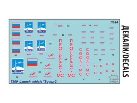 Фото Сборная модель ZVEZDA Ракета-носитель Союз, 1/144 | Инномарт