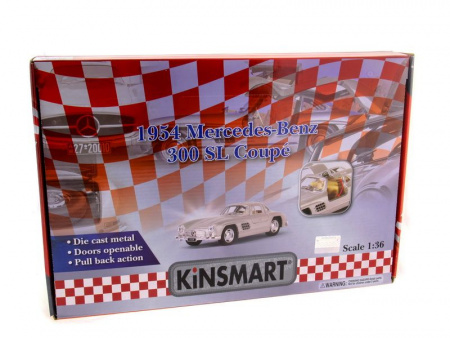 Фото Машина Kinsmart "Mercedes-Benz 300SL" инерция (1/12шт.) 1:36 б/к | Инномарт