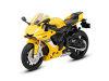 Мотоцикл "АВТОПАНОРАМА" YAMAHA YZF-R1, 1/18, металл, желтый, свободный ход колес