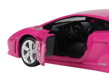 Фото Машина "АВТОПАНОРАМА" Lamborghini Gallardo, розовый, 1/24, свет, звук, в/к 24,5*12,5*10,5 см | Инномарт