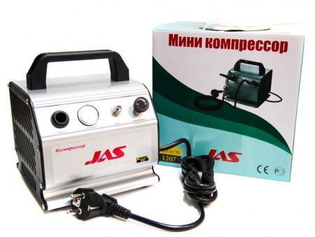Фото Компрессор JAS 1207, с регулятором давления, автоматика, ресивер 0,3 л | Инномарт
