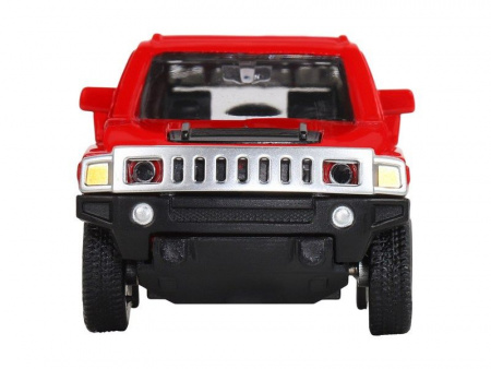 Фото Машина "АВТОПАНОРАМА" Hummer H3, красный, 1/43, инерция, в/к 17,5*12,5*6,5 см | Инномарт