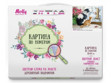 Фото Картина по номерам с цветной схемой на холсте 30х40 Познаем мир (24 цвета) | Инномарт