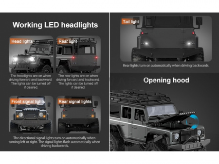 Фото Радиоуправляемый краулер Double Eagle Land Rover D110 4WD RTR масштаб 1/14 4WD 2.4G RTR | Инномарт