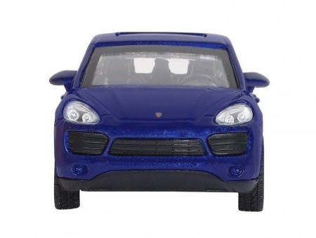 Фото Машина "АВТОПАНОРАМА" Porsche Cayenne S, синий перламутр, 1/43, инерция, в/к 17,5*12,5*6,5 см | Инномарт
