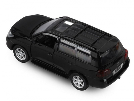 Фото Машина "АВТОПАНОРАМА" Lexus LX570, черный, 1/43, инерция, в/к 17,5*12,5*6,5 см | Инномарт